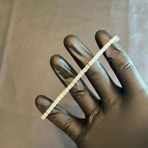 Brand New Silver 4mm Tennis Bracelet 7 Inch VVS1 Moissanite